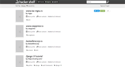 Desktop Screenshot of hackershelf.com